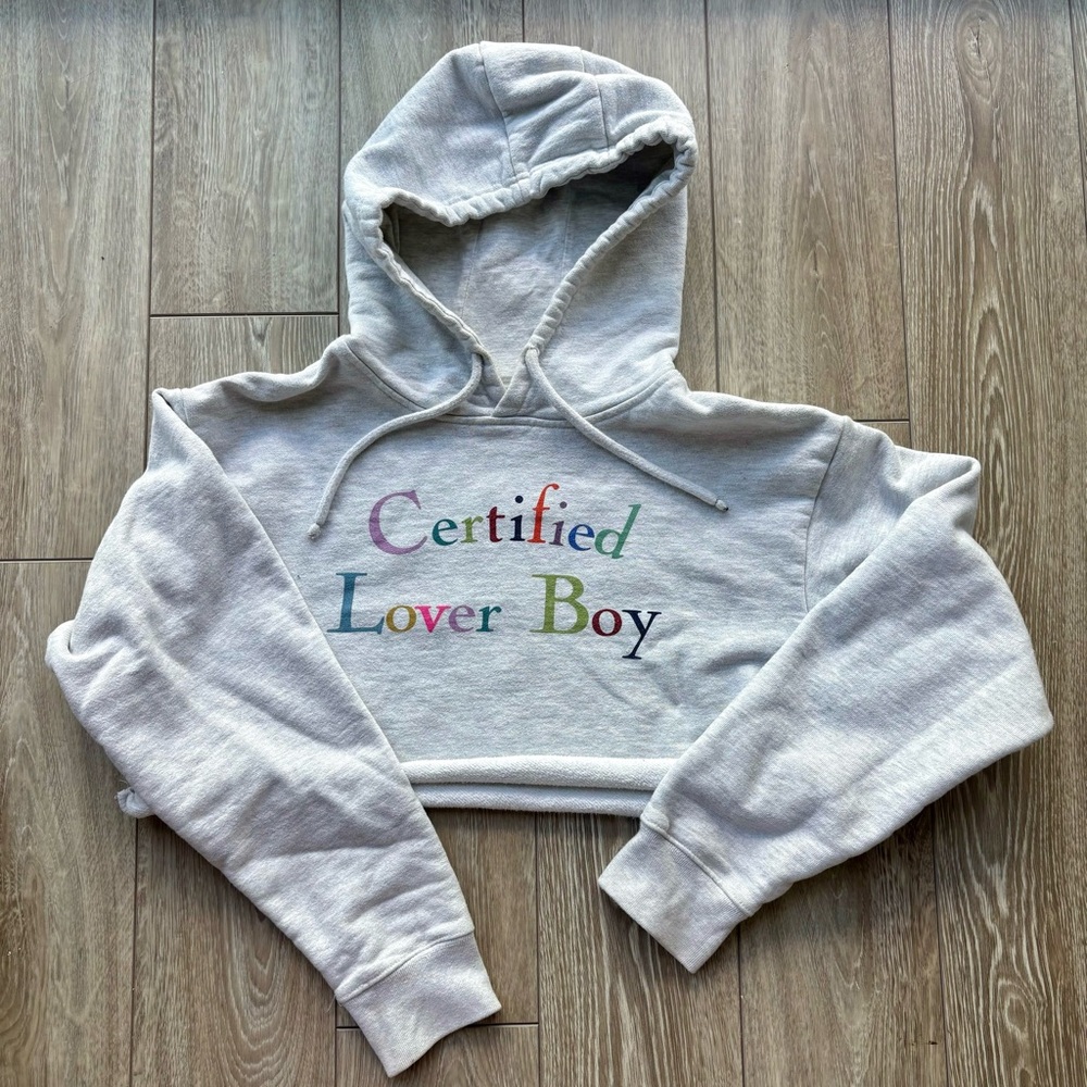 Certified Lover Boy Cropped Hoodie